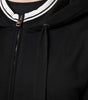 Dolce & Gabbana Black Cotton Hooded Full Zip Sweatshirt Sweater