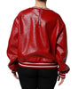 Dolce & Gabbana Red Wool DGLogo Embroidery Pullover Sweater