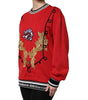 Pull à paillettes Dolce & Gabbana en coton rouge Queen