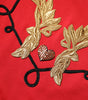 Pull à paillettes Dolce & Gabbana en coton rouge Queen