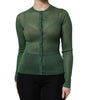 Pull cardigan à manches longues en polyester vert Dolce & Gabbana