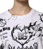 Dolce &amp; Gabbana White Cotton DG BLESSED Printed T-shirt