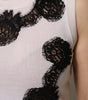 Dolce &amp; Gabbana White Cashmere Floral Lace Detailing Tank Top