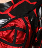 Dolce &amp; Gabbana Red Black Cotton Bustier Detailing Cropped Top