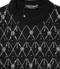 Dolce &amp; Gabbana Black Cashmere Embellished Long Sleeves Top