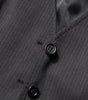 Dolce & Gabbana Black Striped Button Down Sleeveless Vest Top