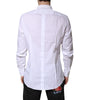 Dolce & Gabbana White Cotton GOLD Dress Formal Shirt