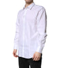 Dolce & Gabbana White Cotton GOLD Dress Formal Shirt