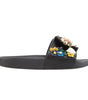 Dolce & Gabbana Black Cotton Sandal