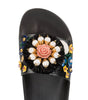 Dolce & Gabbana Black Cotton Sandal