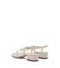 Gucci Mystic White Nappa Charlotte Leather Sandals