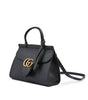 Gucci Black Leather GG Marmont Handbag