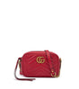 Gucci Red Leather GG Marmont Camera Bag