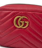 Gucci Red Leather GG Marmont Camera Bag