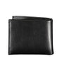 Portefeuille élégant à deux compartiments en cuir noir Calvin Klein