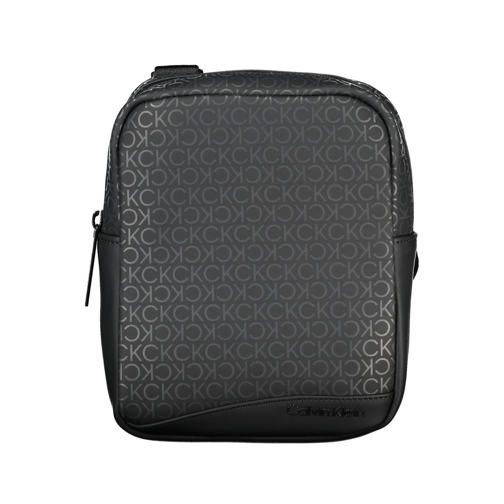 Sac à bandoulière noir élégant Calvin Klein avec détails contrastés