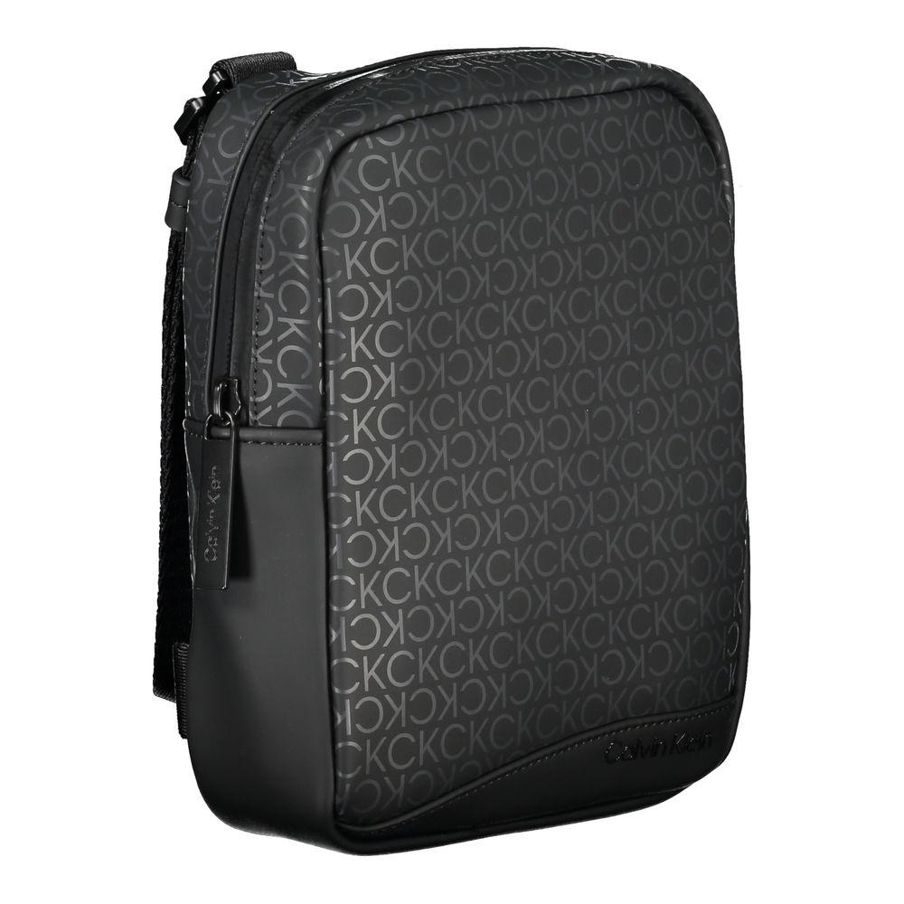 Sac à bandoulière noir élégant Calvin Klein avec détails contrastés