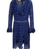 Gucci Blu Viscose and Cotton Mid Long Dress