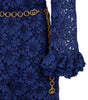 Gucci Blu Viscose and Cotton Mid Long Dress