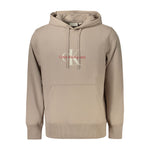 Pull homme en coton beige Calvin Klein