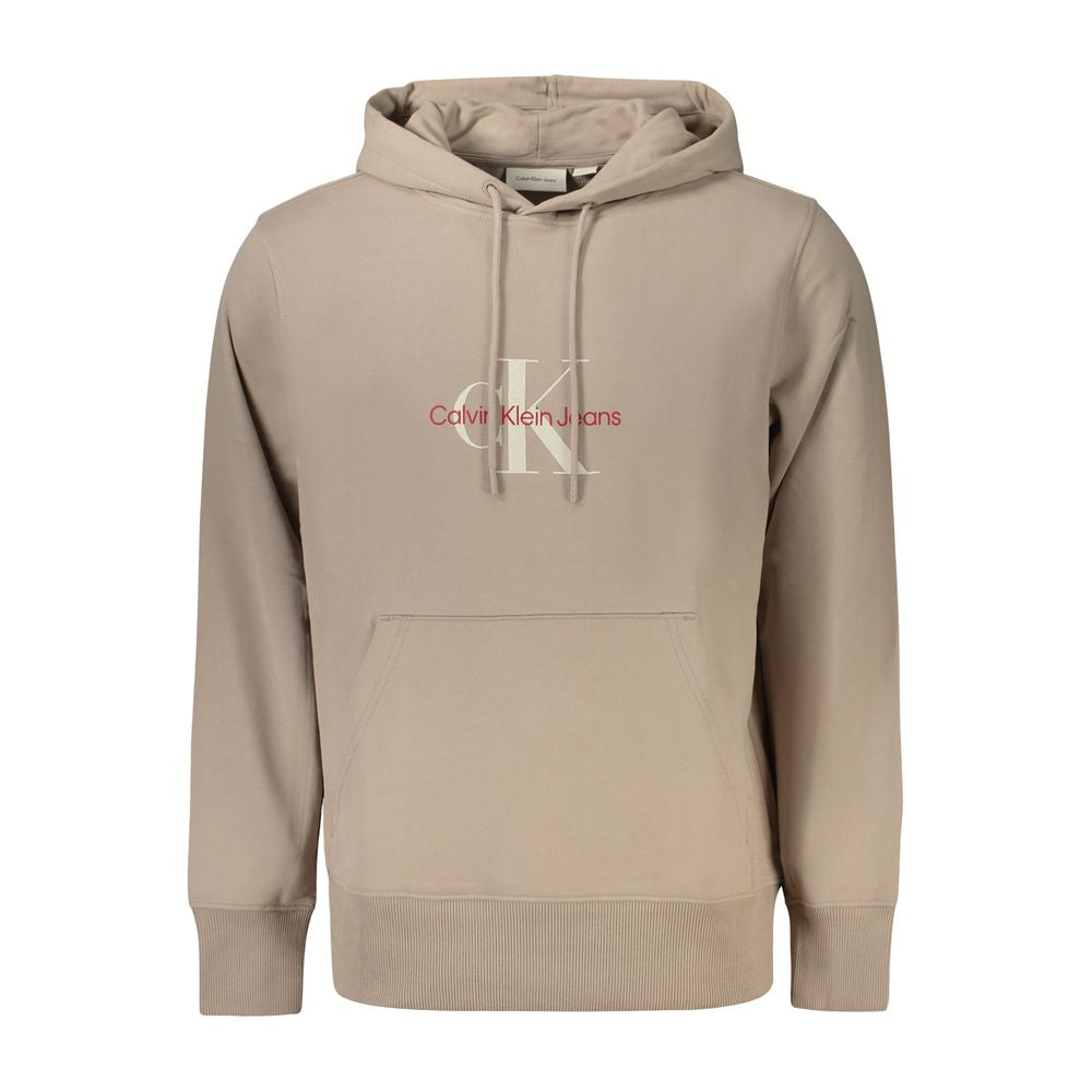 Pull homme en coton beige Calvin Klein