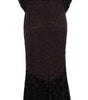Dolce & Gabbana Purple Floral Lace Ricamo Maxi Dress