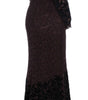 Dolce & Gabbana Purple Floral Lace Ricamo Maxi Dress