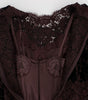 Dolce & Gabbana Purple Floral Lace Ricamo Maxi Dress