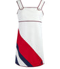 Robe courte blanche en polyester et coton Gucci