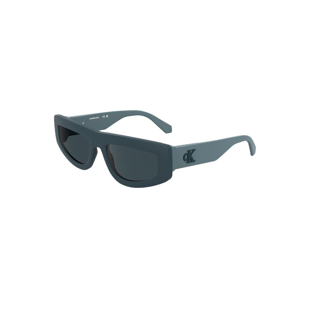 Lunettes de soleil Calvin Klein bleues en tissu biosourcé