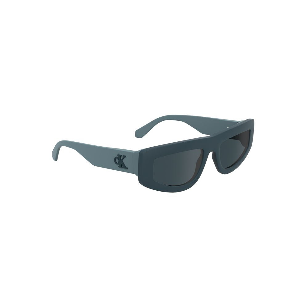 Lunettes de soleil Calvin Klein bleues en tissu biosourcé