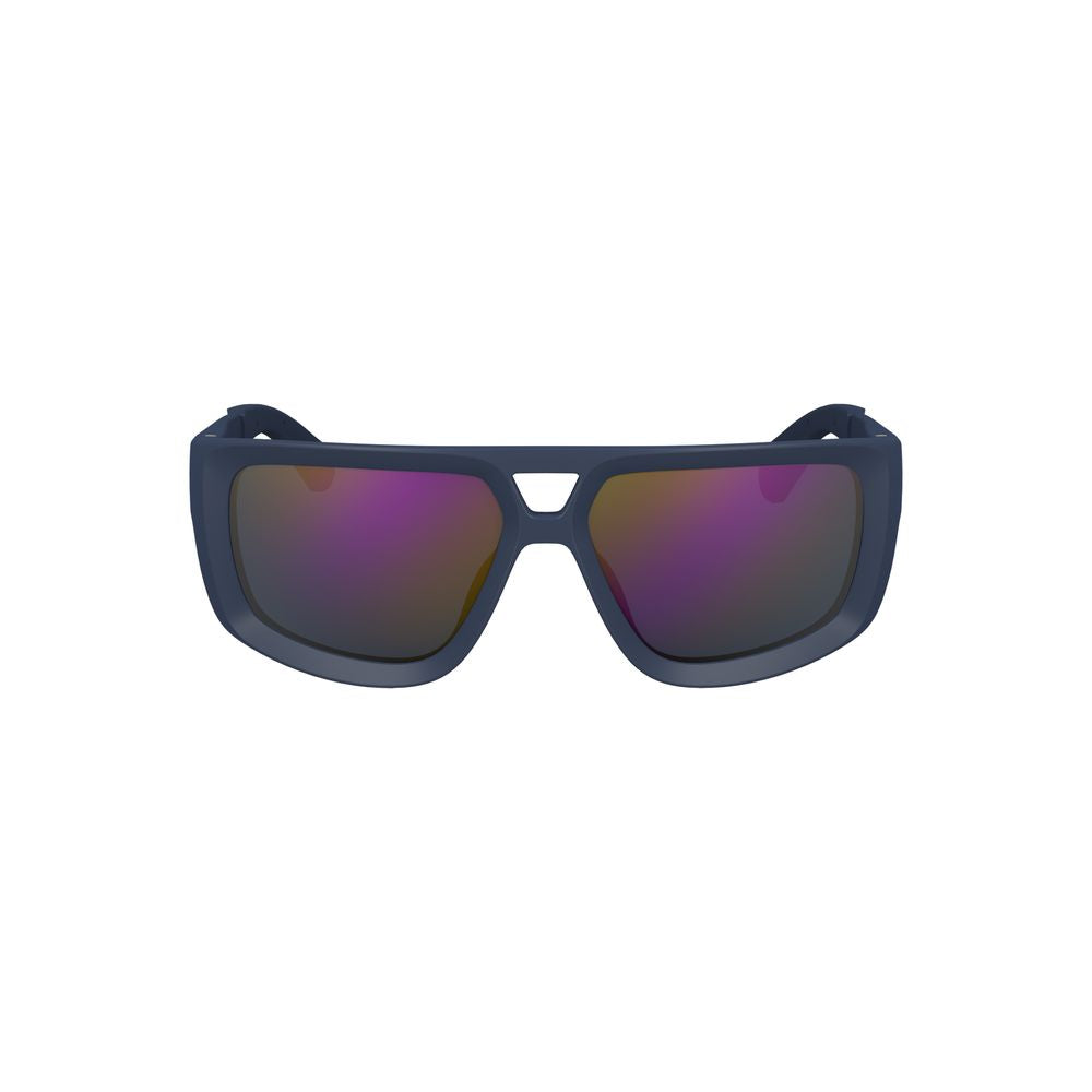 Lunettes de soleil Calvin Klein en plastique bleu pour homme
