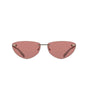 Lunettes de soleil Calvin Klein en métal rose pour femme