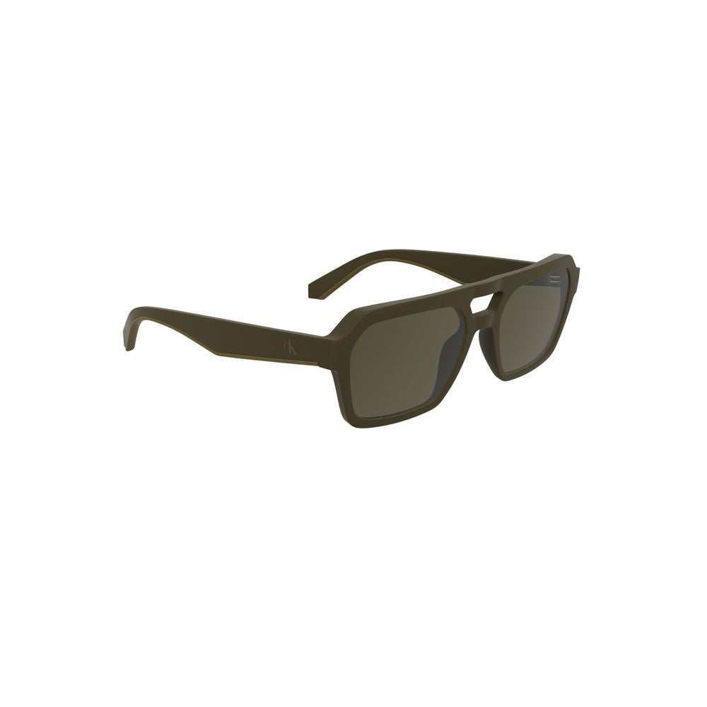 Lunettes de soleil Calvin Klein marron en tissu biosourcé