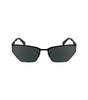 Lunettes de soleil Calvin Klein noires en métal pour femme