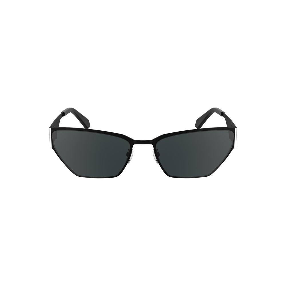 Lunettes de soleil Calvin Klein noires en métal pour femme