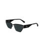 Lunettes de soleil Calvin Klein noires en métal pour femme