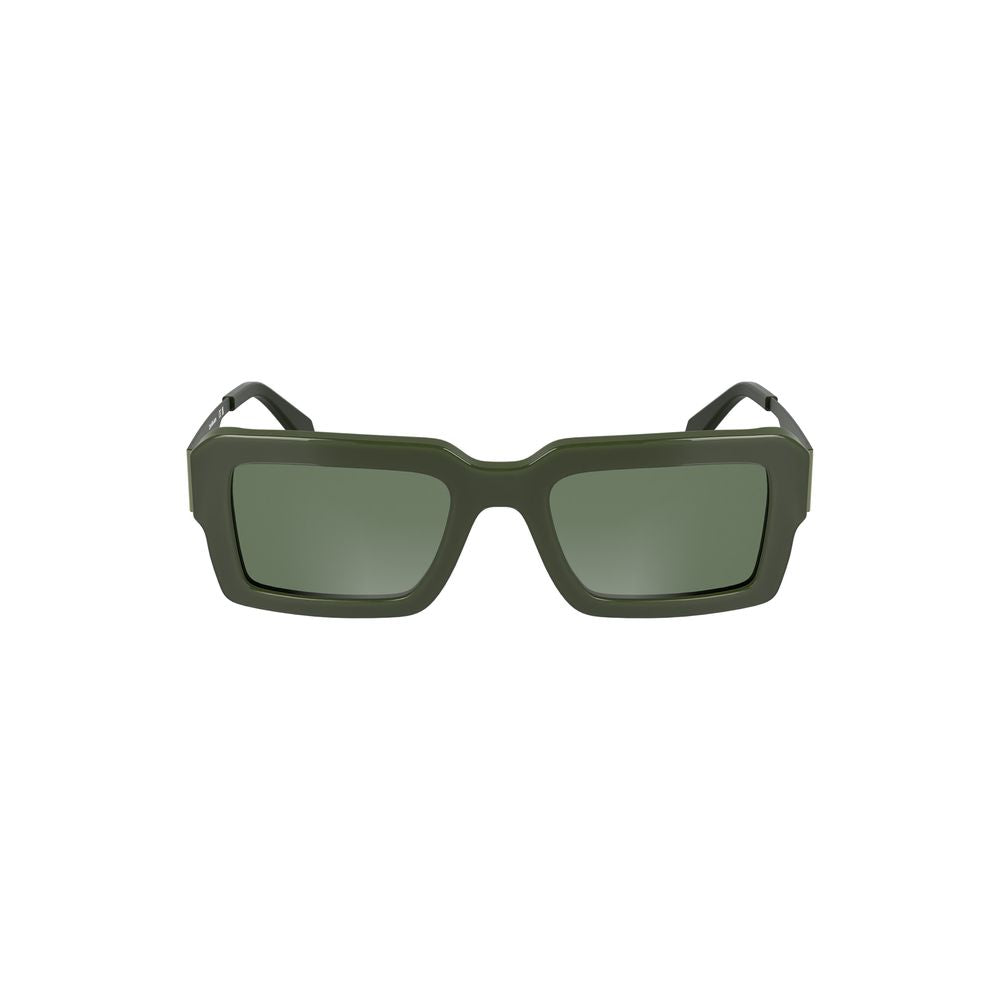 Lunettes de soleil Calvin Klein en acétate vert pour femme
