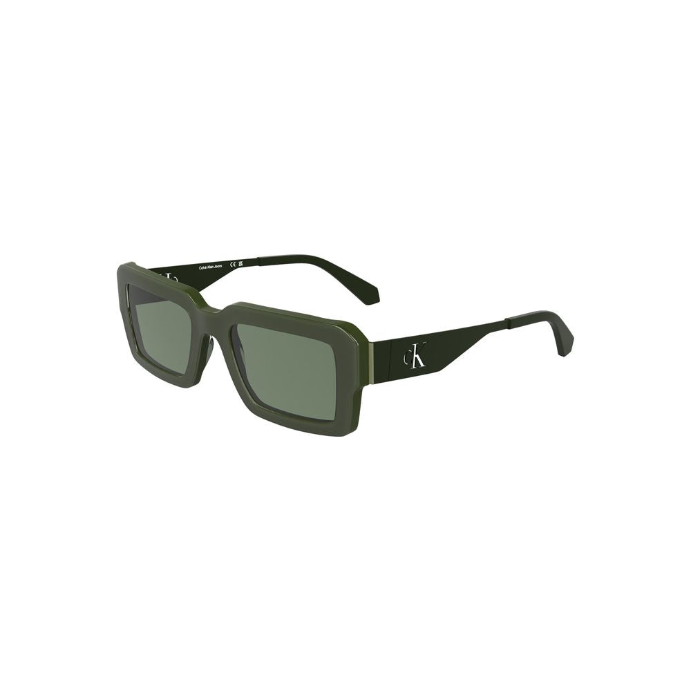 Lunettes de soleil Calvin Klein en acétate vert pour femme