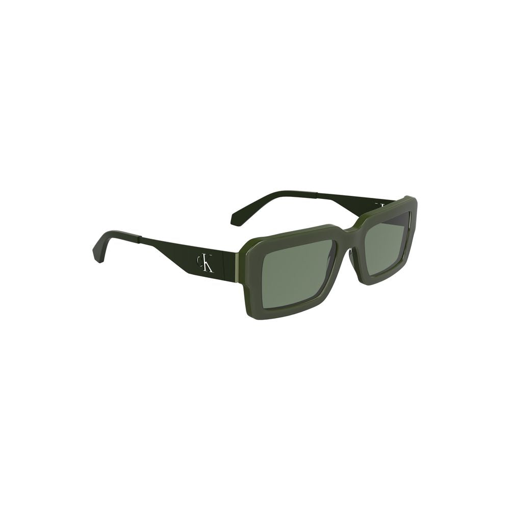 Lunettes de soleil Calvin Klein en acétate vert pour femme