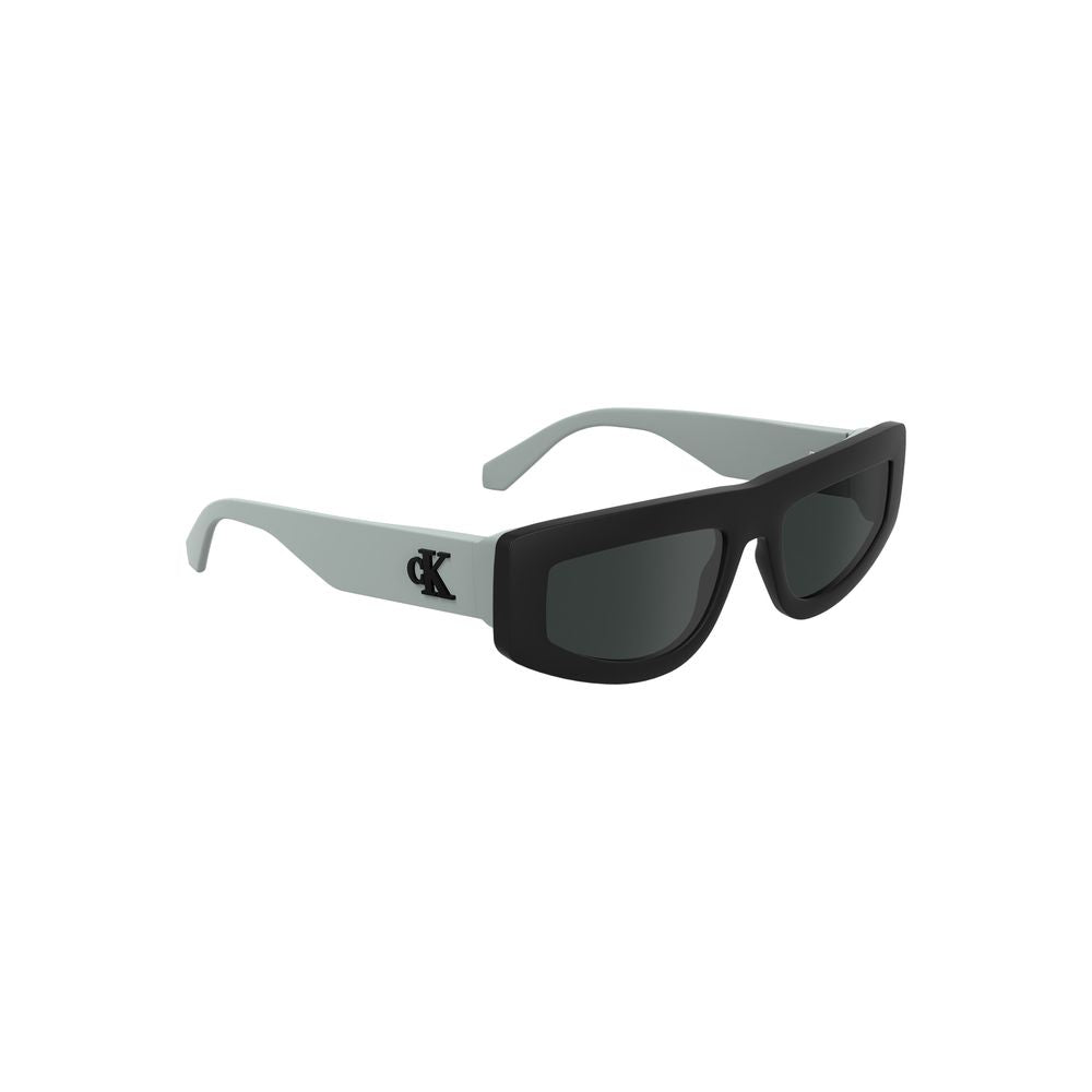 Lunettes de soleil Calvin Klein noires en tissu biosourcé