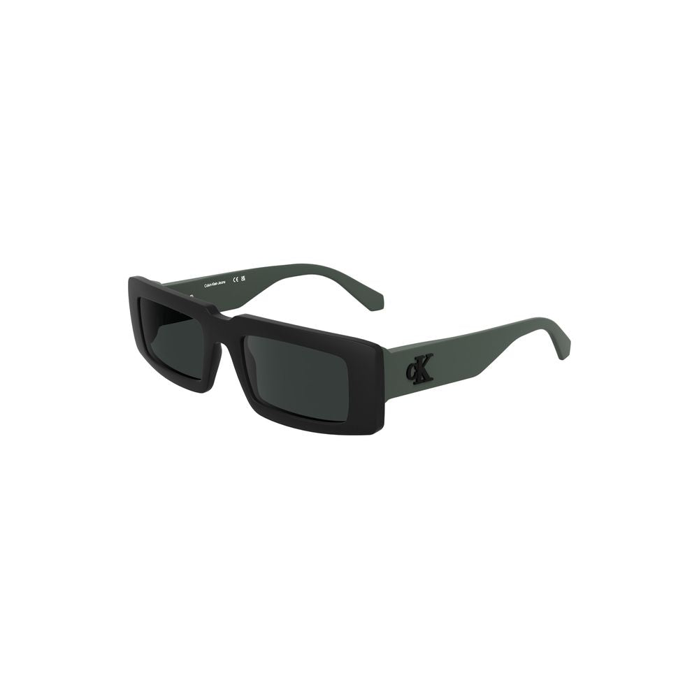 Lunettes de soleil Calvin Klein noires en tissu biosourcé