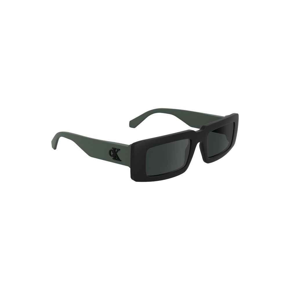 Lunettes de soleil Calvin Klein noires en tissu biosourcé