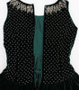 Dolce & Gabbana Green Velvet Crystal Long Maxi Dress