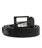 Dolce & Gabbana Black Luxury Leather DG Studs Buckle Belt