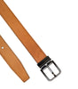Ceinture Dolce & Gabbana en cuir de veau marron classique avec boucle argentée
