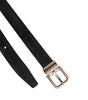 Dolce & Gabbana Black Calf Leather Classic Metal Buckle Belt