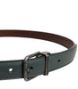 Ceinture classique en cuir vert Dolce & Gabbana avec boucle en métal