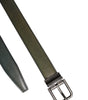 Ceinture classique en cuir vert Dolce & Gabbana avec boucle en métal