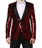 Dolce & Gabbana Red SICILIA Sequin Embellish Blazer Jacket